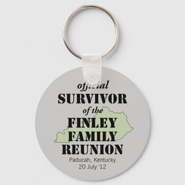 Official Survivor of Family Reunion - Kentucky Key Ring (Front)