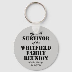 Official Survivor of Our Family Reunion Key Ring