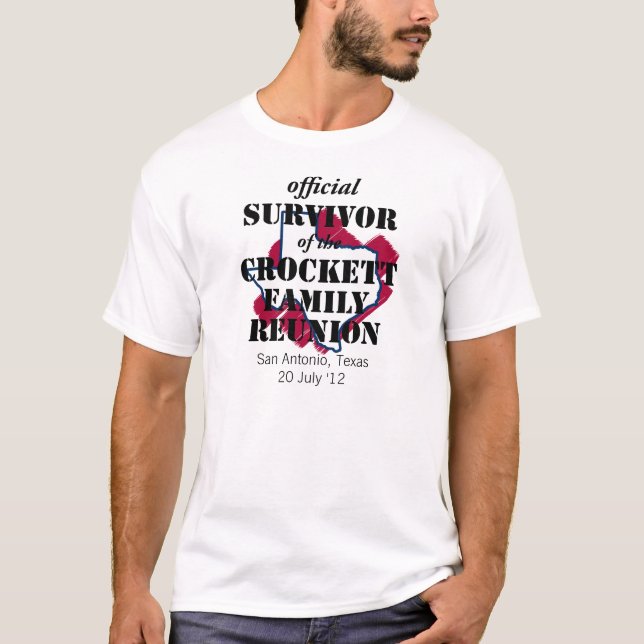 Official Survivor of Texas Family Reunion (red) T-Shirt (Front)