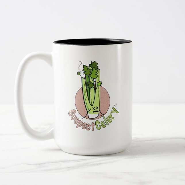 Official SuspectCelery™ Girl Gamer Logo Two-Tone Coffee Mug (Left)