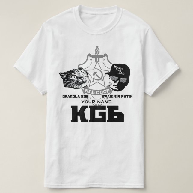 Official Swagimir / Gbob KGB shirt (Design Front)