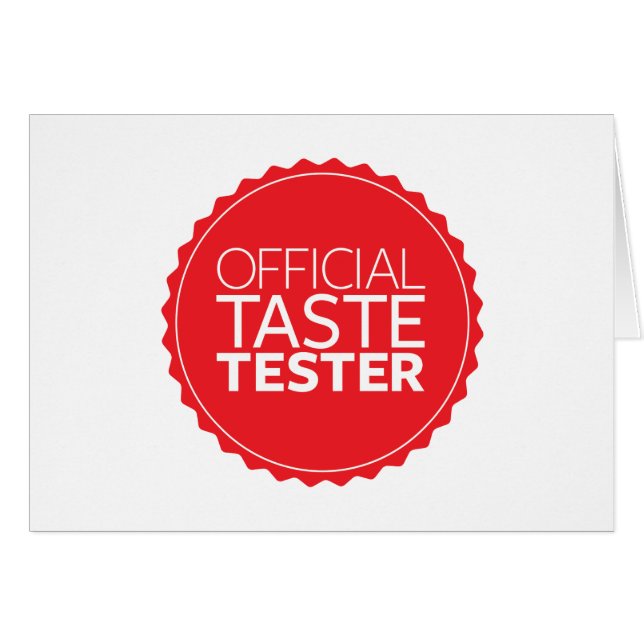 Official Taste Tester (Front Horizontal)