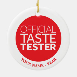 Official Taste Tester Ceramic Tree Decoration