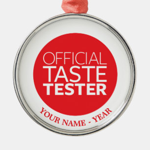 Official Taste Tester Metal Tree Decoration