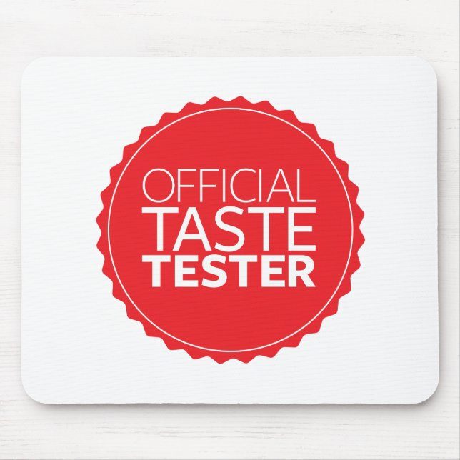 Official Taste Tester Mouse Mat (Front)