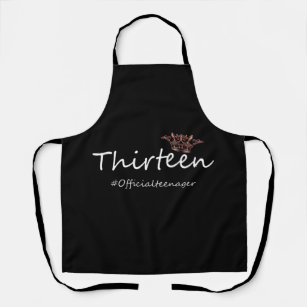 Official Teen Birthday Funny Teenager Girl Apron