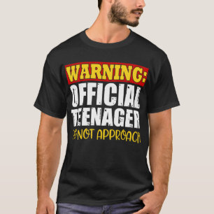 Official Teenager 13 Year Old Funny 13th Birthday  T-Shirt