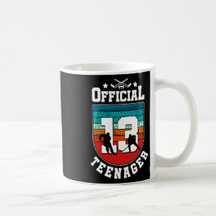 Official Teenager 13th Birthday 13 Year Boy Hockey Coffee Mug