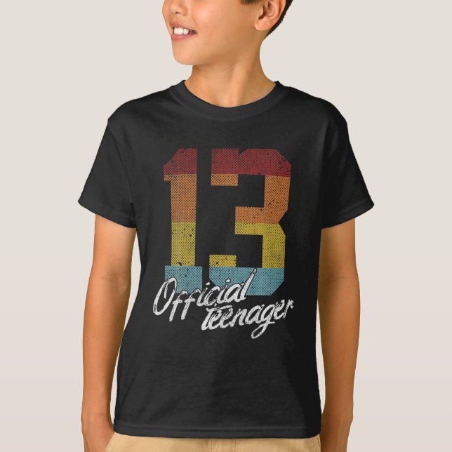 Official Teenager 13th Birthday 13 Year Old Gifts T-Shirt (Front)
