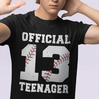 Official Teenager 13th Birthday Baseball 13 year T-Shirt