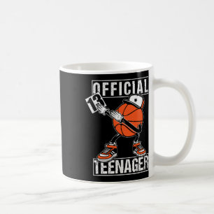 Official Teenager 13th Birthday Boy Fun Bysketbyll Coffee Mug