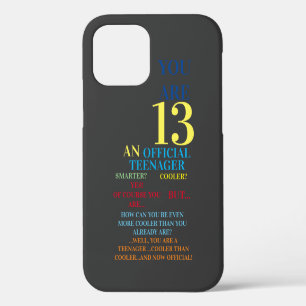 Official Teenager 13th Birthday Boy iPhone 12 Pro Case