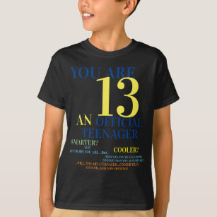 Official Teenager 13th Birthday Boy T-Shirt
