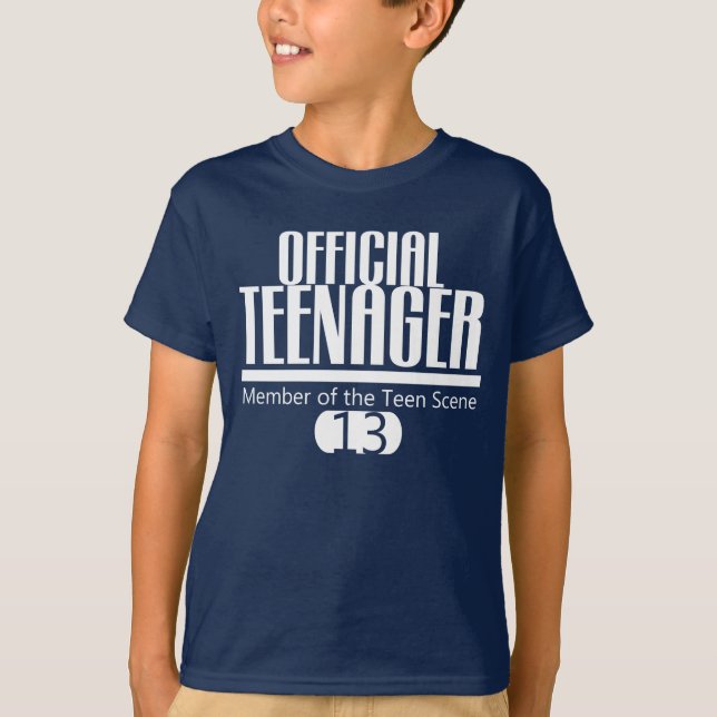 Official TEENAGER 13th BIRTHDAY Tee (Front)