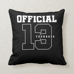 Official Teenager 13th Birthday Thirteen Years old Cushion