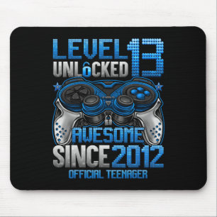 Official Teenager Level 13 Unlocked Gifts 13th Bir Mouse Mat