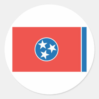 Official Tennessee State Flag Classic Round Sticker