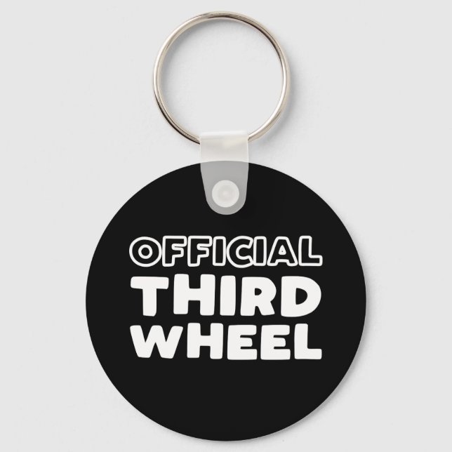 Official Third Wheel Button Keychain (Front)
