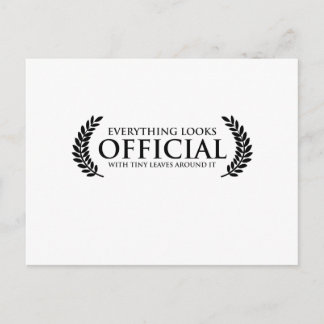 Official Tiny Leaves Postcard