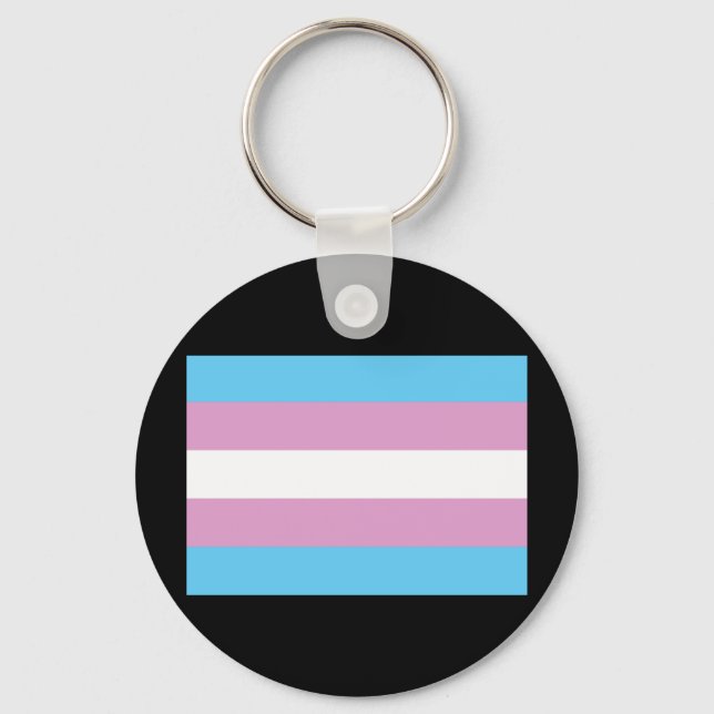 OFFICIAL TRANSGENDER PRIDE FLAG KEY RING (Front)
