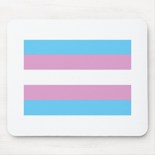OFFICIAL TRANSGENDER PRIDE FLAG MOUSE MAT (Front)
