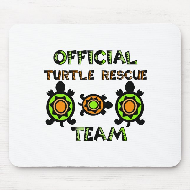 Official Turtle Rescue Team 1 Mouse Mat (Front)