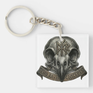 Official Two Raven Concepts Brand Logo Acrylic Key Ring