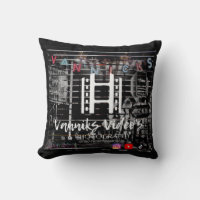 Official Van Fan Throw Pillow_VenniceLogo