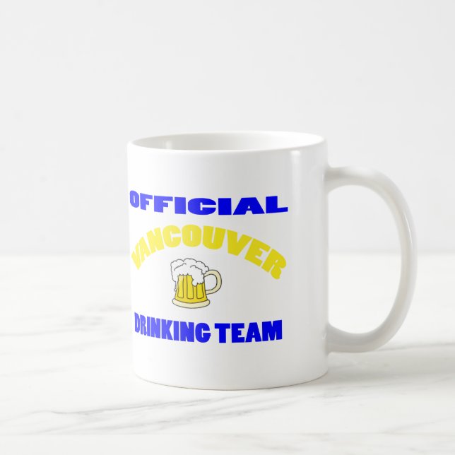 OFFICIAL VANCOUVER DRINKING TEAM COFFEE MUG (Right)