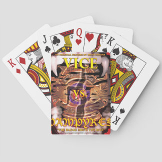 Official Vice vs. Vampyres Poster on Playing Cards