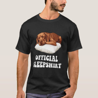 Official Vizsla Sleepshirt Dog Lover Nightgown Sle T-Shirt