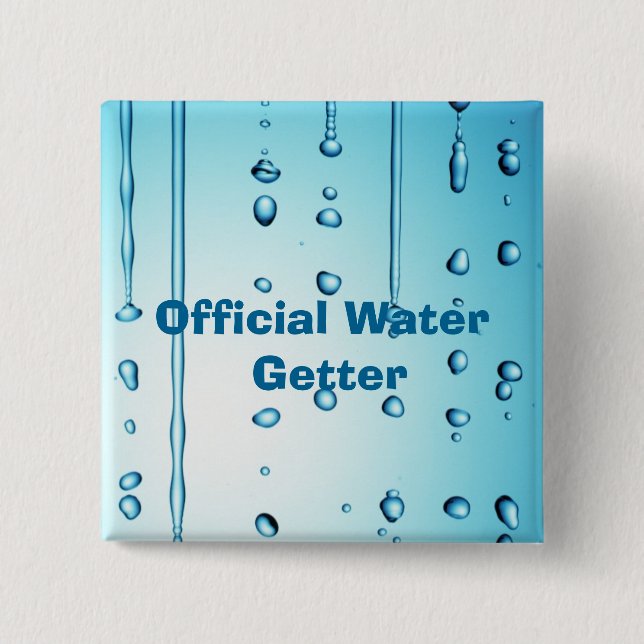 Official Water Getter 15 Cm Square Badge (Front)