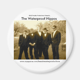 Official Waterproof Hippos Magnet