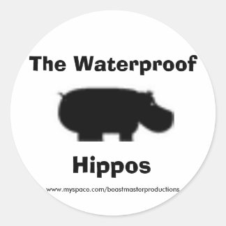 Official Waterproof Hippos Stickers