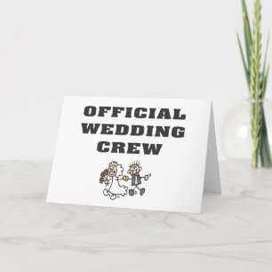 Official Wedding Crew Card