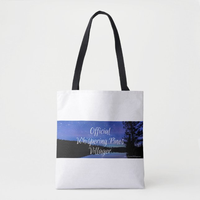 Official Whispering Pine Villager large tote (Front)