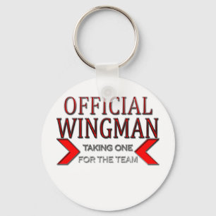 Official WingMan Taking One For The Team Red Key Ring