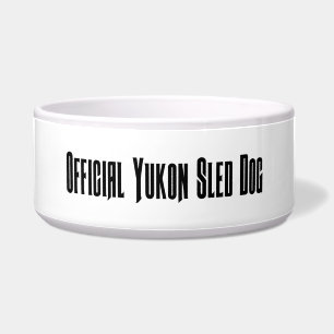 Official Yukon sled dog bowl