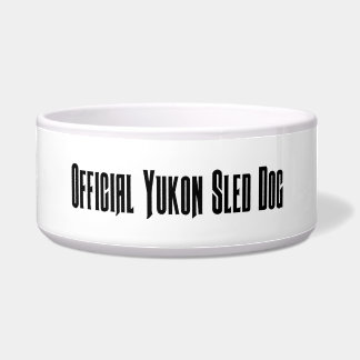 Official Yukon sled dog bowl