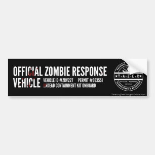 Official Zombie Response Vehicle Bumper Sticker
