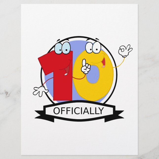 Officially 10 Birthday Banner (Front)