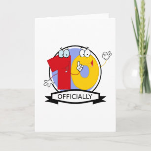 Officially 10 Birthday Banner Card