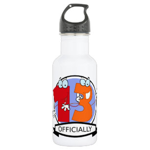 Officially 13 Birthday Banner 532 Ml Water Bottle