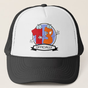 Officially 13 Birthday Banner Trucker Hat