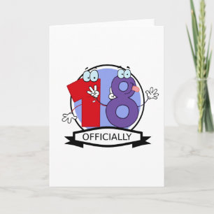 Officially 18 Birthday Banner Card