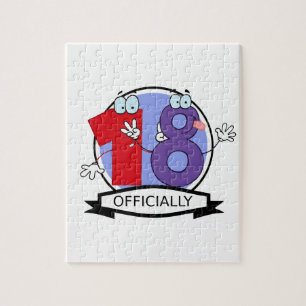 Officially 18 Birthday Banner Jigsaw Puzzle