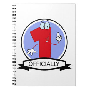 Officially 1 Birthday Banner Notebook