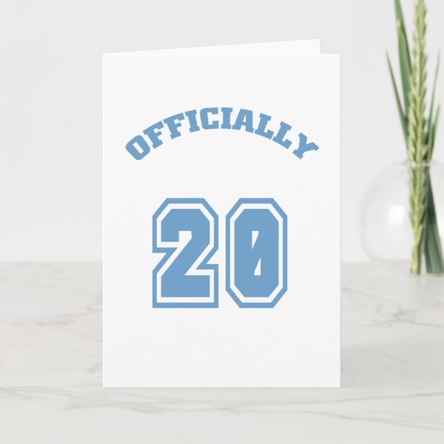 Officially 20 card (Front)