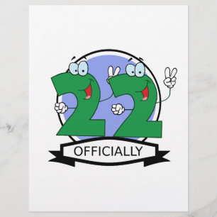 Officially 22 Birthday Banner