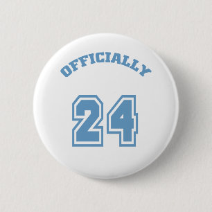 Officially 24 6 cm round badge